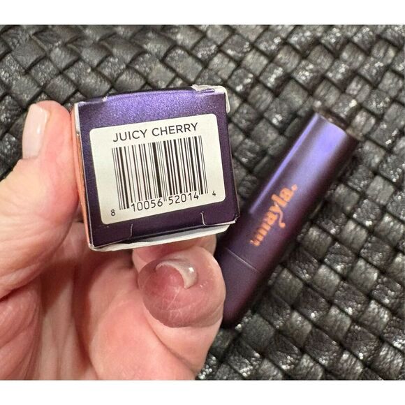 IMAYLA - NIB The One Hydrating Cream Lipstick/"Juicy Cherry"/Free Makeup Case - Picture 15 of 16